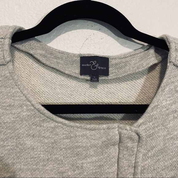 Market & spruce moto styled light grey jacket - Picture 2 of 5